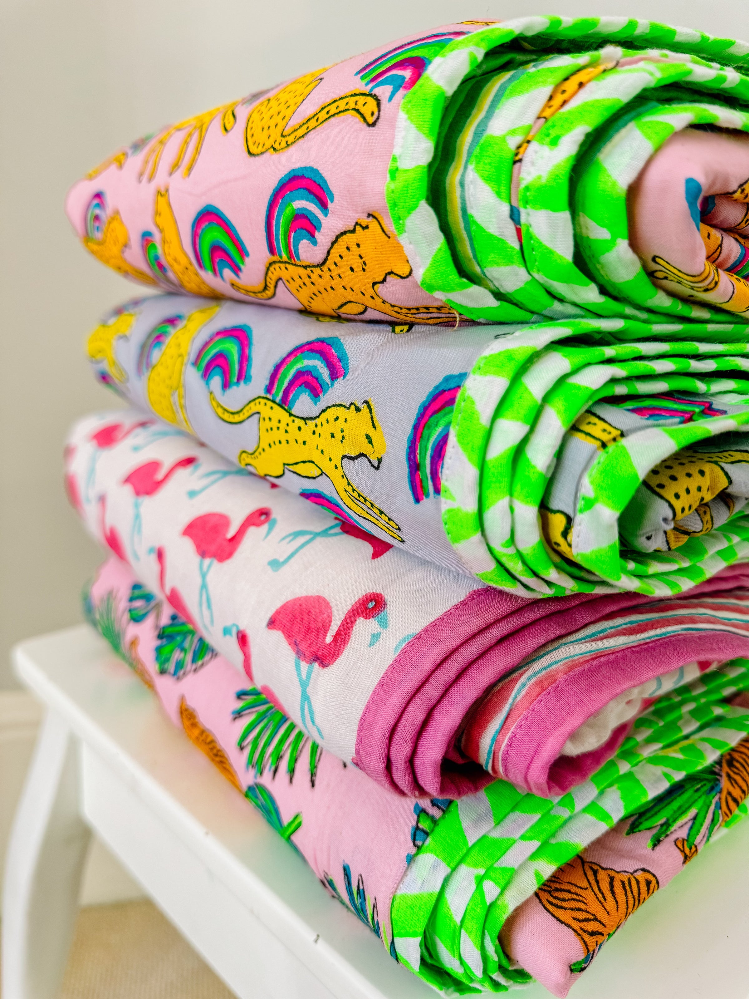 Block Print Blankets - Bombaby