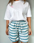 The Rugby Shorts | Mykonos Blue