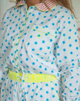 GOTS Organic Twill Pyjamas | Blue Stars