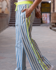 The Pop Pants | Mykonos Blue