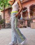 The Pop Pants | Mykonos Blue