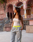 The Pop Pants | Mykonos Blue