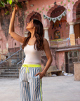 The Pop Pants | Mykonos Blue