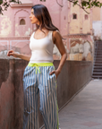 The Pop Pants | Mykonos Blue