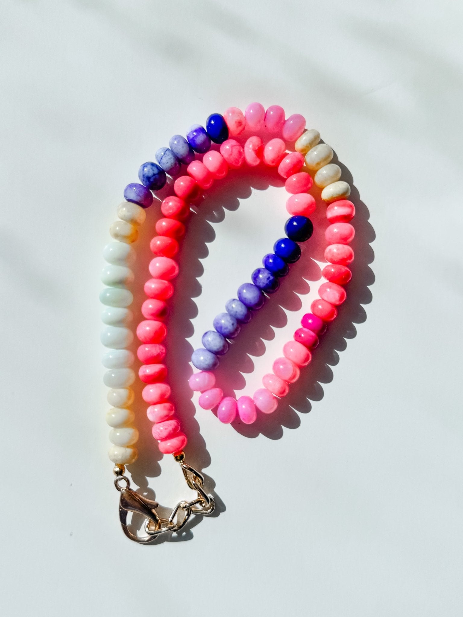 Beaded Opal Necklace | Neon Sundowner | PRE ORDER - Bombaby