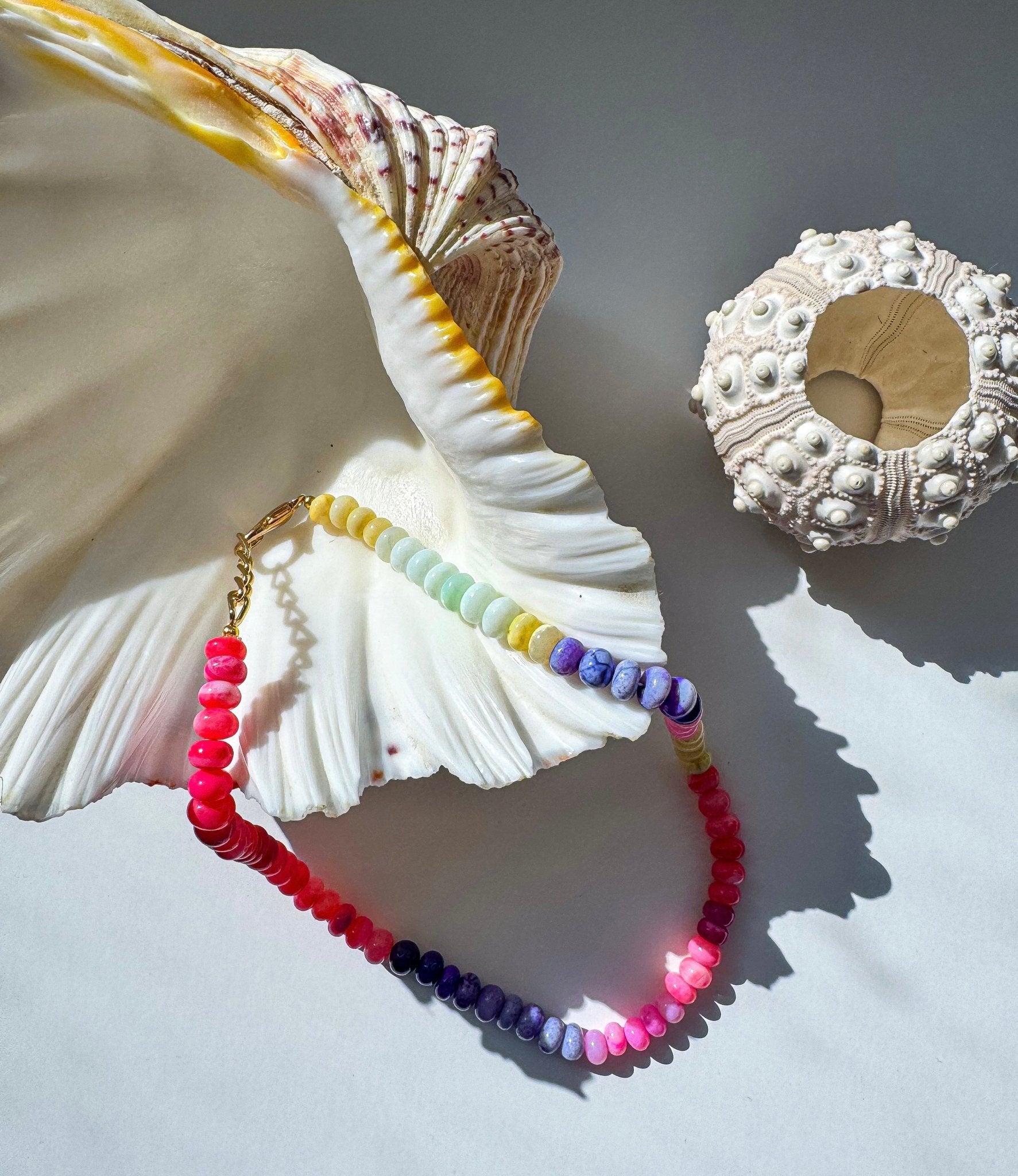 Beaded Opal Necklace | Neon Sundowner | PRE ORDER - Bombaby