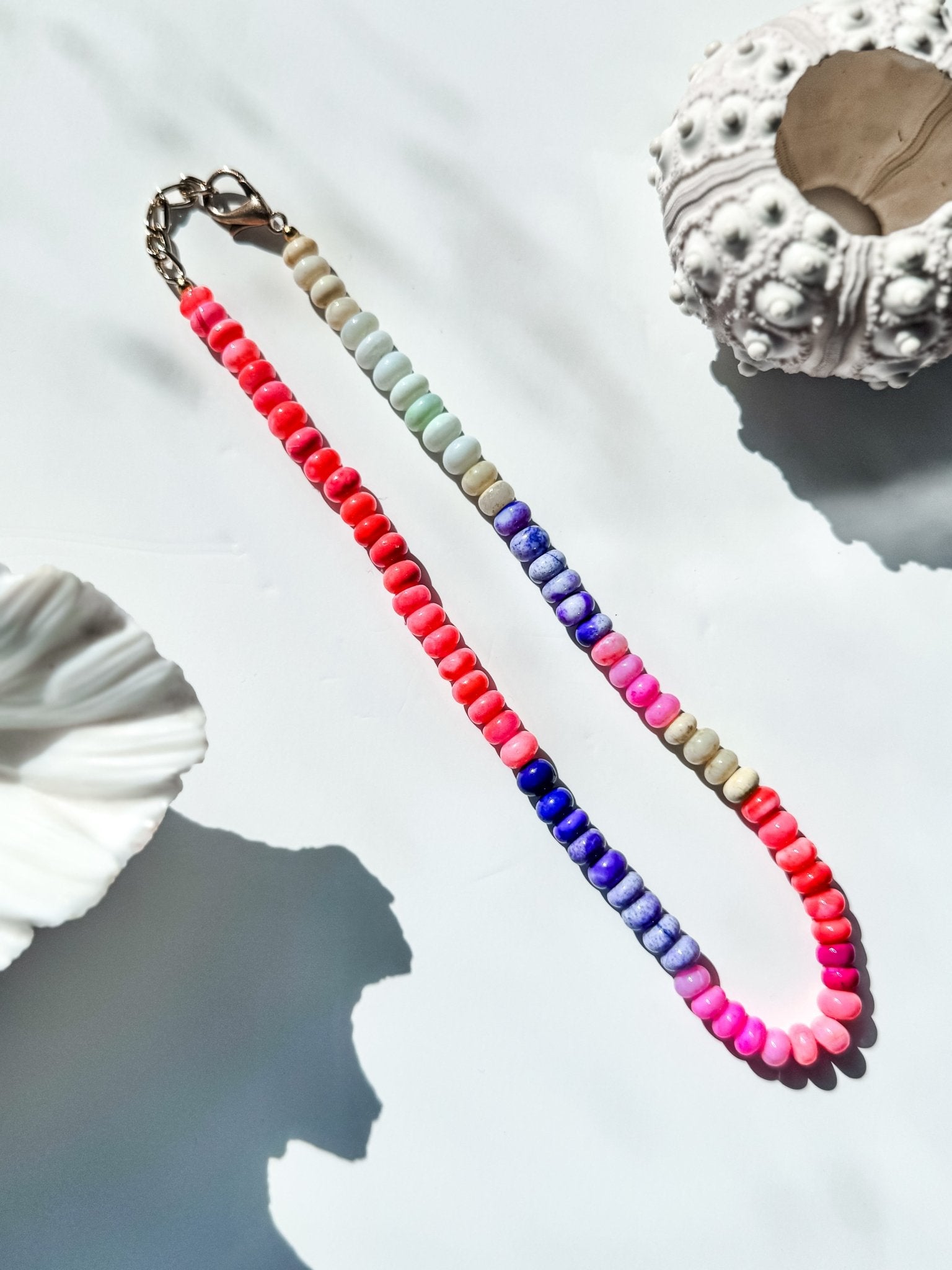 Beaded Opal Necklace | Neon Sundowner | PRE ORDER - Bombaby