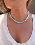 Beaded Opal Necklace | Piña Colada - Bombaby