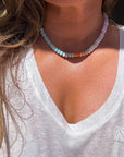 Beaded Opal Necklace | Piña Colada - Bombaby