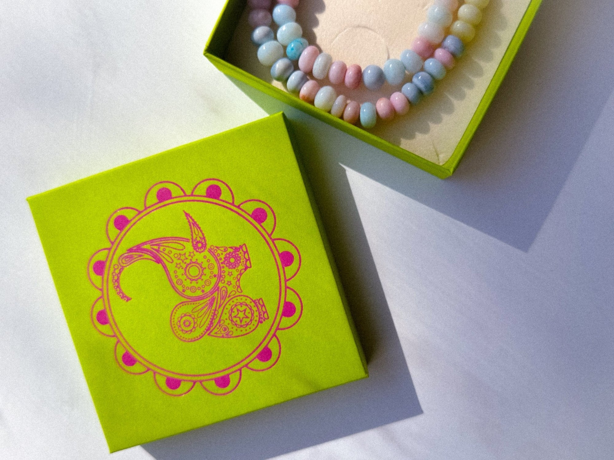 Beaded Opal Necklace | Sorbet Drift - Bombaby