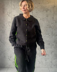 Black Disco Blouse | Organic Linen - Bombaby