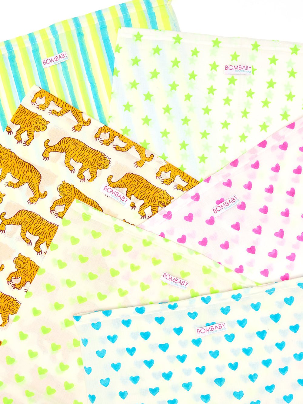 Block Print Drawstring Bags - Bombaby