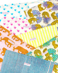 Block Print Drawstring Bags - Bombaby