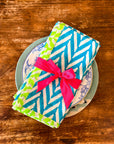 Block Print Napkins | Neon Brights - Bombaby