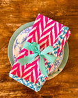 Block Print Napkins | Neon Brights - Bombaby