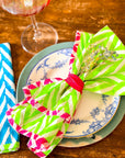 Block Print Napkins | Neon Brights - Bombaby