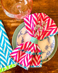 Block Print Napkins | Neon Brights - Bombaby
