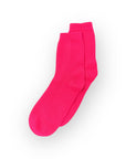 Cashmere Bed Socks | Neon Pink - Bombaby