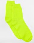 Cashmere Bed Socks | Neon Yellow - Bombaby