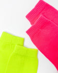 Cashmere Bed Socks | Neon Yellow - Bombaby
