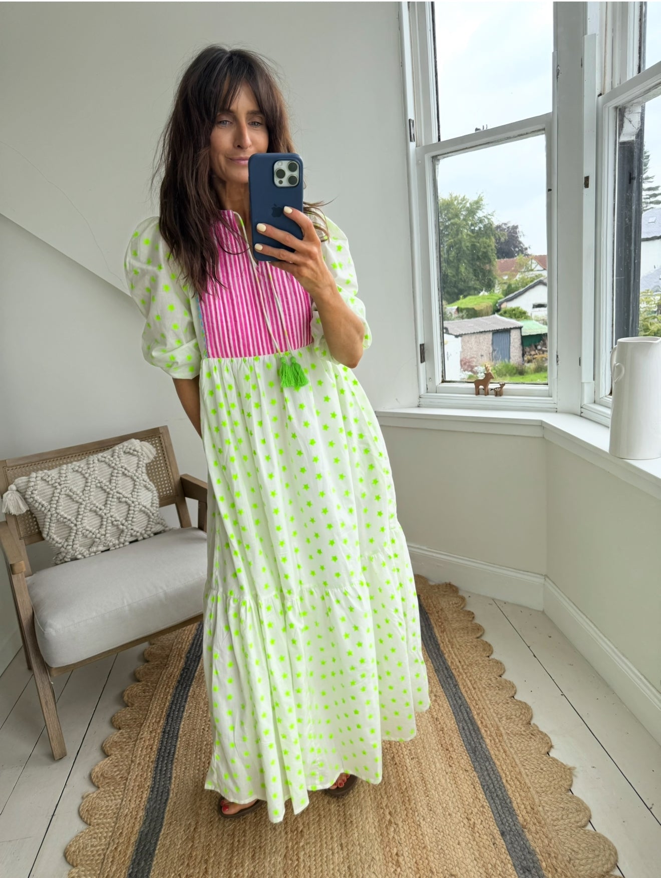 Cotton Maxi Dress | Estella - Bombaby
