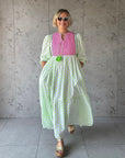 Cotton Maxi Dress | Estella - Bombaby