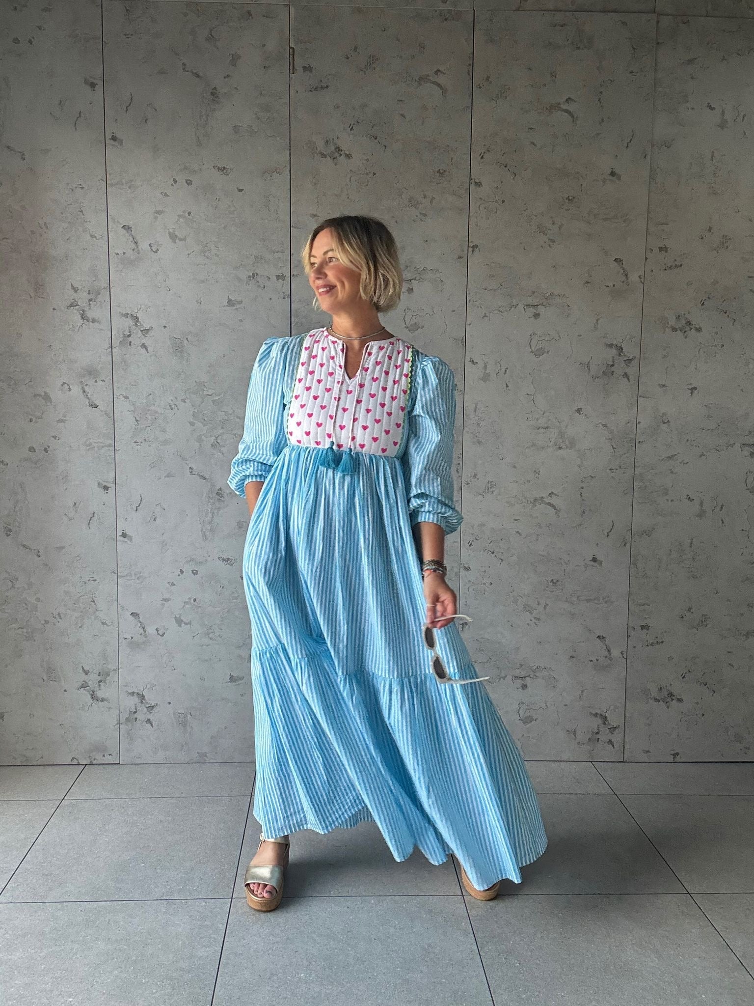 Cotton Maxi Dress | Tess - Bombaby