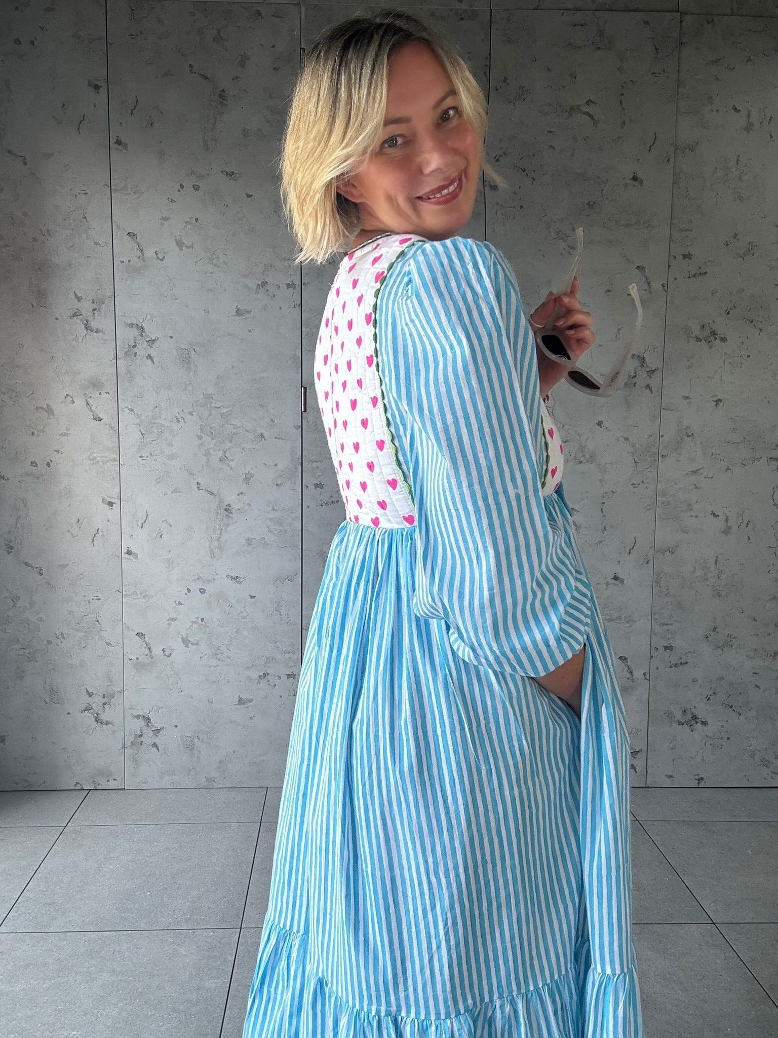 Cotton Maxi Dress | Tess - Bombaby