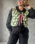 Customised Collared Blouse | Black Linen - Bombaby