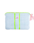 Customised Quilted Pouch | Sunwashed Blue - Bombaby