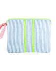 Customised Quilted Pouch | Sunwashed Blue - Bombaby