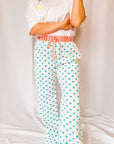 Customised Wide - Leg Pants | Malibu Blue Hearts - Bombaby