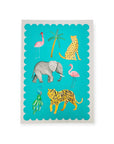 Hand - Illustrated Jungle Postcard Set - Bombaby