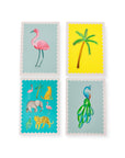 Hand - Illustrated Jungle Postcard Set - Bombaby