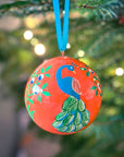Hand - Painted Christmas Baubles | Made in Kashmir - Bombaby