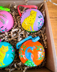 Hand - Painted Christmas Baubles | Made in Kashmir - Bombaby