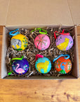 Hand - Painted Christmas Baubles | Made in Kashmir - Bombaby