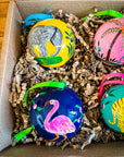 Hand - Painted Christmas Baubles | Made in Kashmir - Bombaby