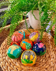 Hand - Painted Christmas Baubles | Made in Kashmir - Bombaby