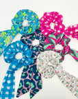 Handmade Block Print Cotton Scrunchies - Bombaby