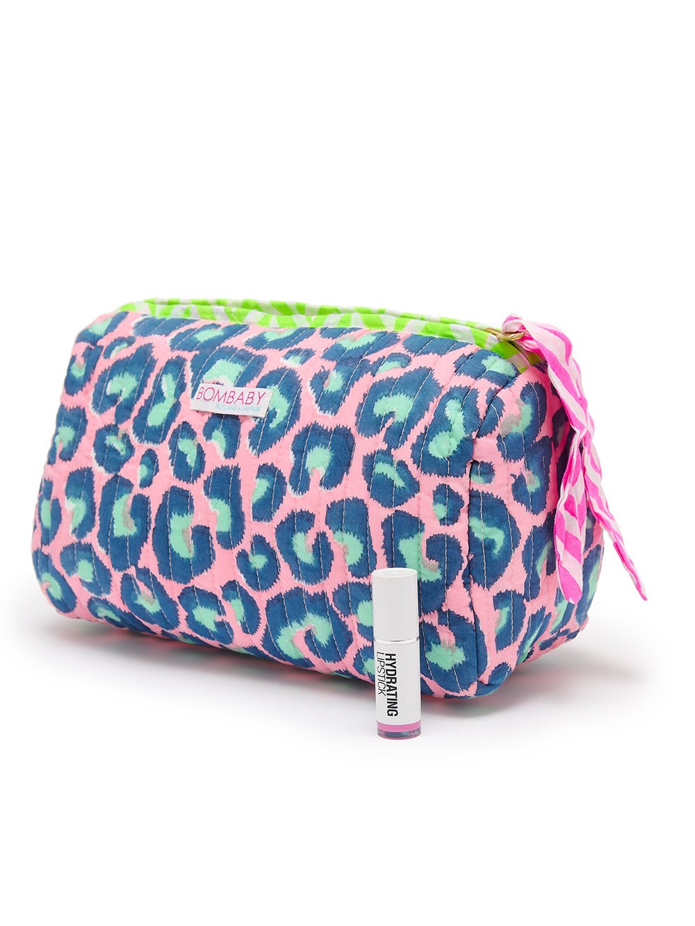 Handmade Block Print Quilted Wash Bag | Glamazon - Bombaby