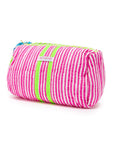 Handmade Block Print Quilted Wash Bag | Sugar Rush - Bombaby