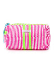 Handmade Block Print Quilted Wash Bag | Sugar Rush - Bombaby