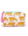 Handmade Block Print Wash Bag | Indian Tiger - Bombaby
