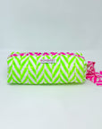 Handmade Quilted Pencil Case | Neon Green - Bombaby