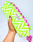 Handmade Quilted Pencil Case | Neon Green - Bombaby