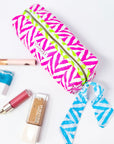 Handmade Quilted Pencil Case | Neon Pink - Bombaby