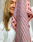 Handprinted Neckerchief | Merlot Stars - Bombaby