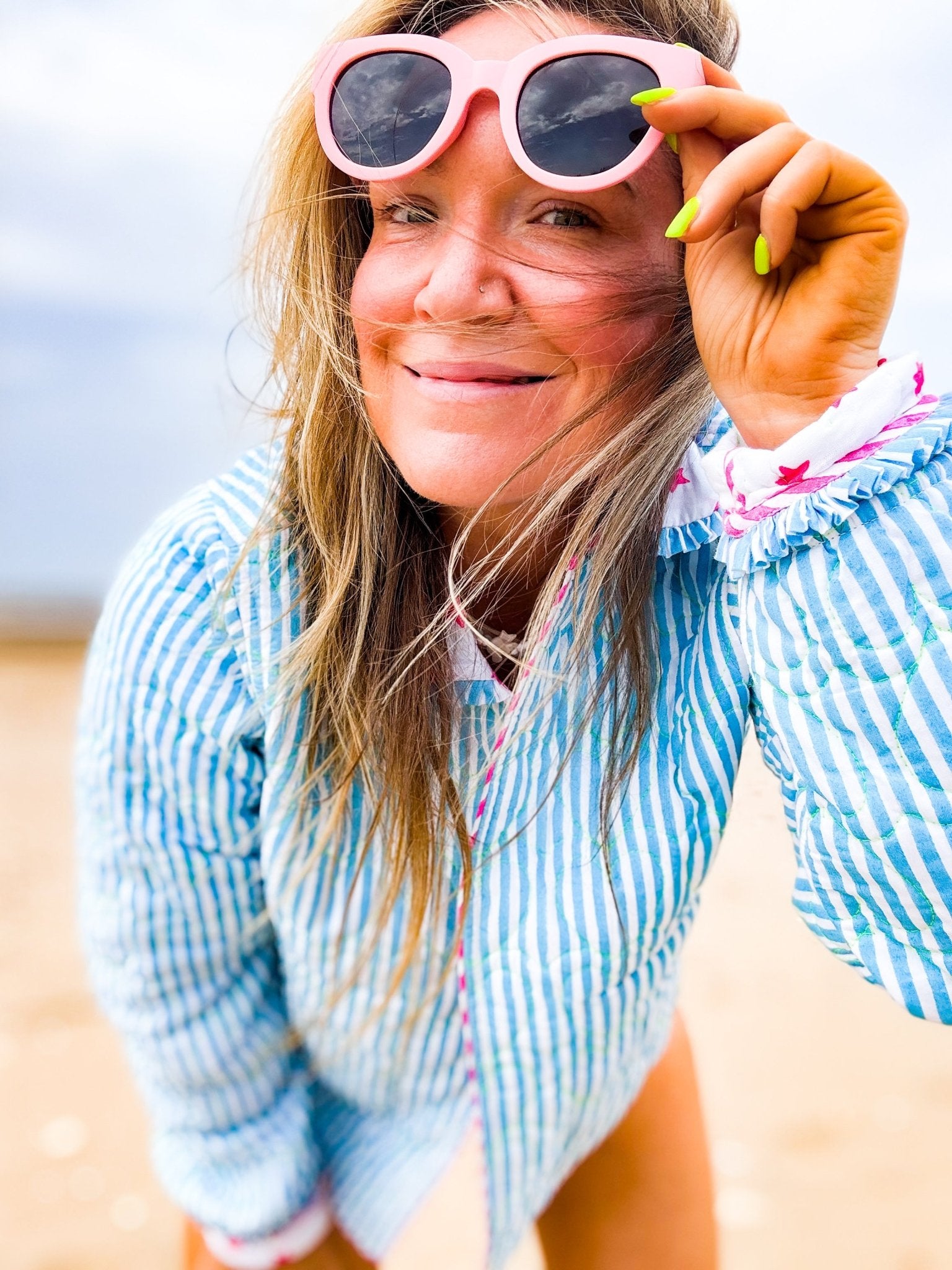 Ltd Edition Quilted Jacket | Malibu Pop - Bombaby