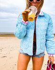 Ltd Edition Quilted Jacket | Malibu Pop - Bombaby